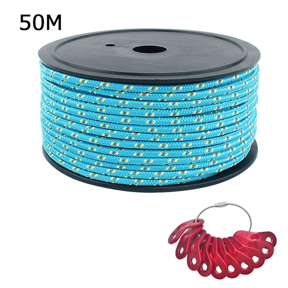 Amazon.co.jp: Lukinsen テントロープ 反射材入り 径 5mm × 長さ